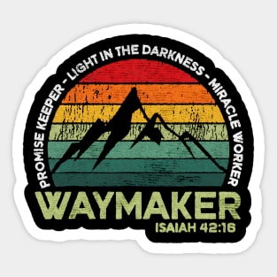 Waymaker mountain promise keeper light Sticker